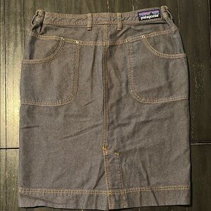 Patagonia Gray Knee-Length Pencil Skirt